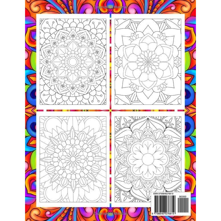 Mindful Patterns Coloring Book for Adults: An Easy and Relieving Amazing Coloring Pages Prints for Stress Relief & Relaxation Drawings by Mandala Style Patterns Decorations to Color