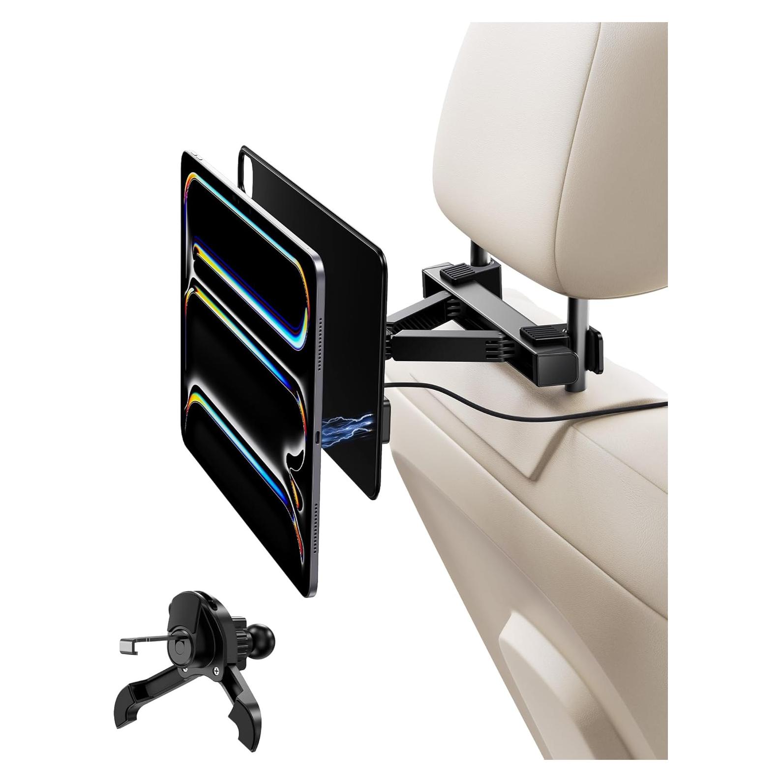 Soporte de Tablet KUXIU para Coche con Carga Inalámbrica iPad Pro 13" M4