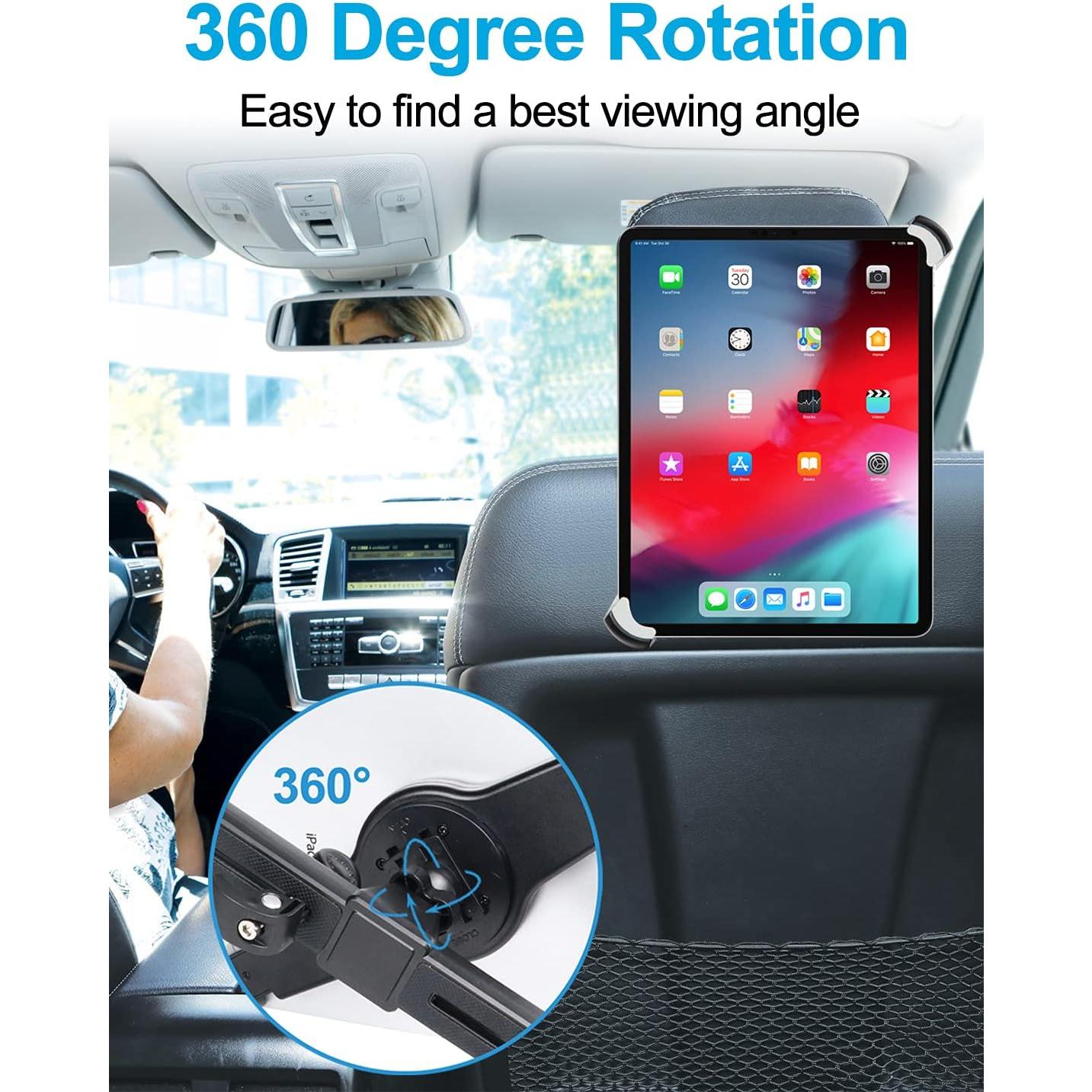 Soporte para Tabletas Woleyi para Reposacabezas de Coche 9.5-14.5"