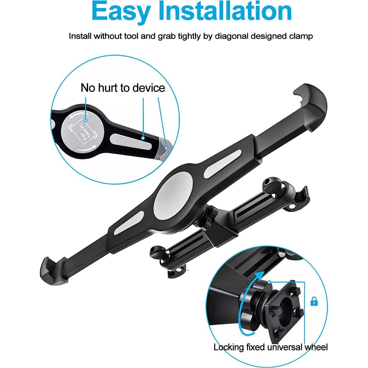 Soporte para Tabletas Woleyi para Reposacabezas de Coche 9.5-14.5"