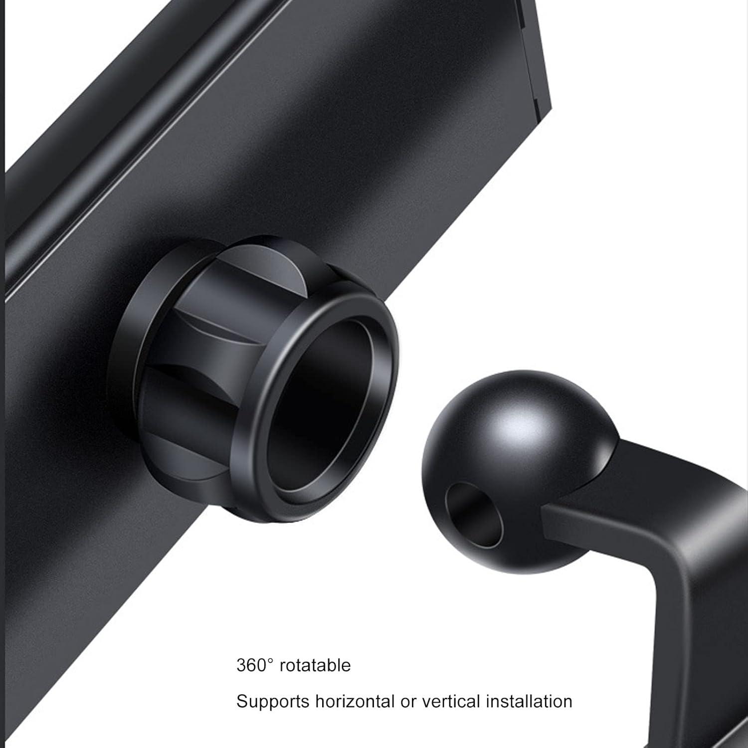 Soporte para tabletas de reposacabezas Ymiko 360° negro