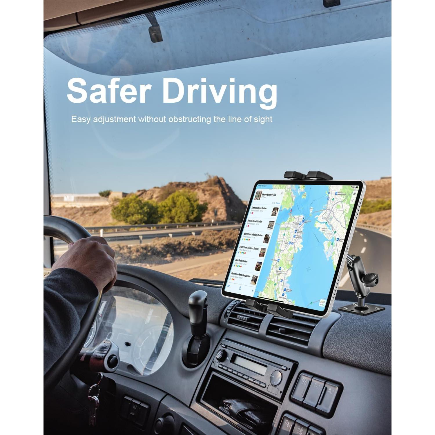 Soporte para Tablet Woleyi Ajustable 360° para Vehículo 4.7-13"