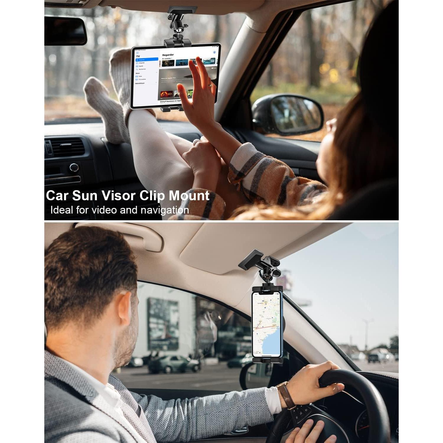 Soporte para Tablet en Visera de Coche Woleyi 360° Universal