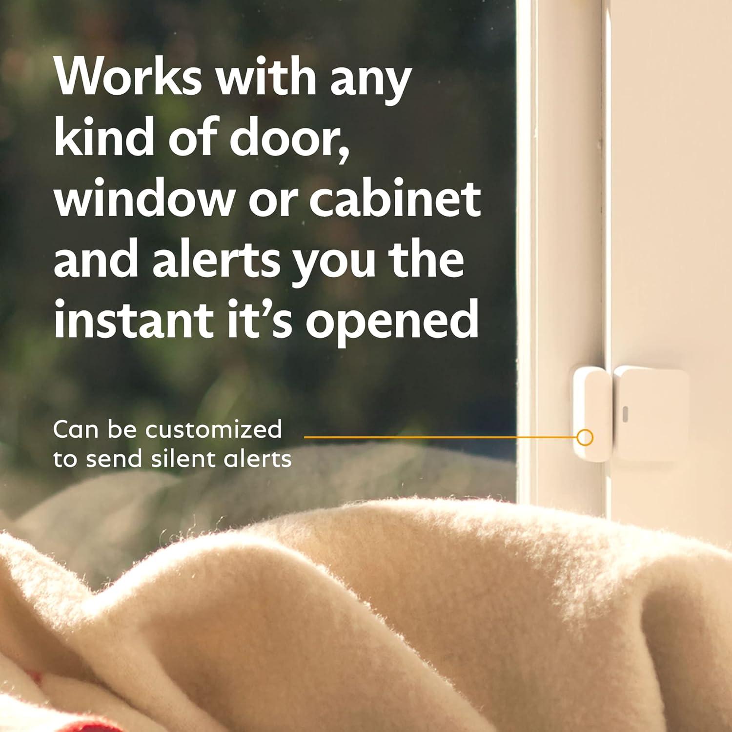 Sensor de Entrada SimpliSafe ENS304 - Paquete de 4 - Protección para Ventanas y Puertas