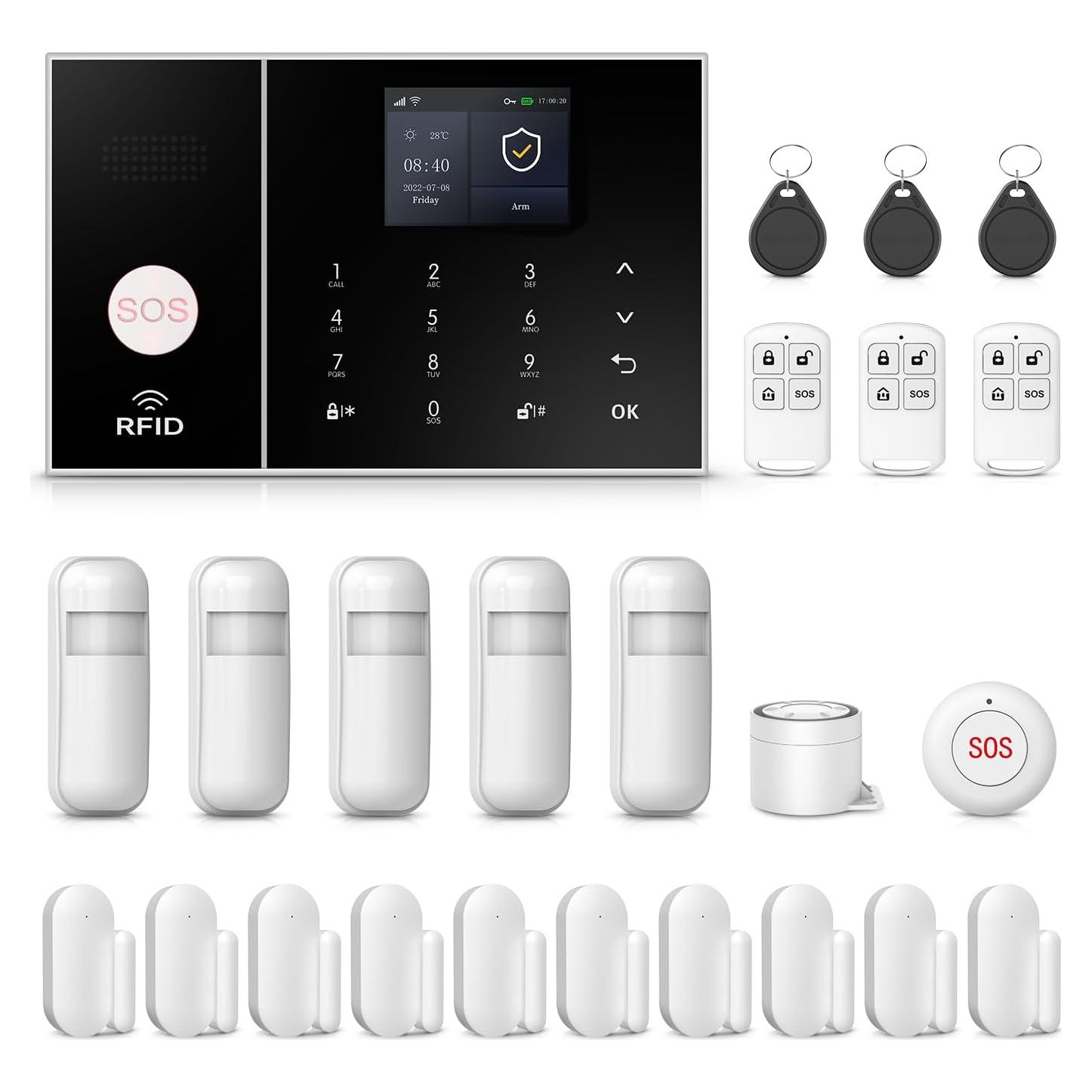 Sistema de Alarma Inalámbrico PGST A108F 24 Piezas 4G/WiFi