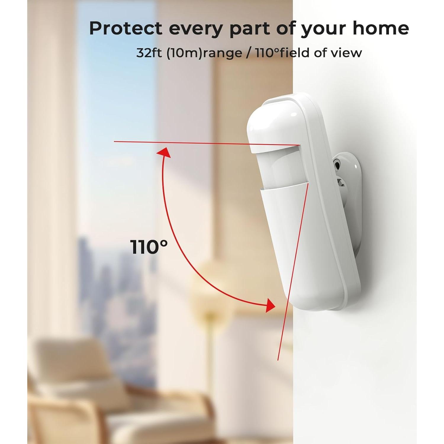 Sistema de Alarma PGST 12 Piezas WiFi Control Remoto Alexa