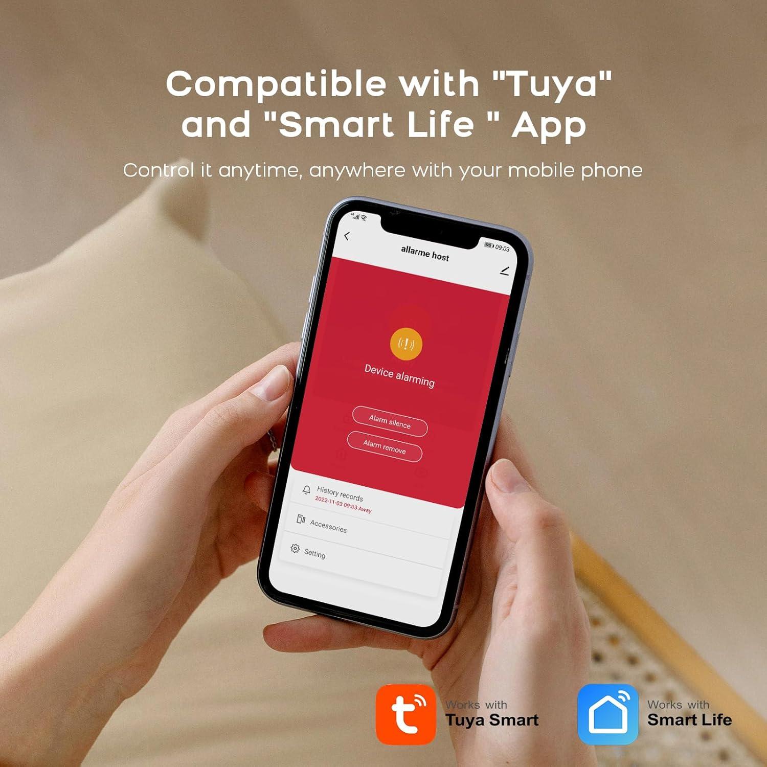 Sistema de Alarma PGST 12 Piezas WiFi Control Remoto Alexa