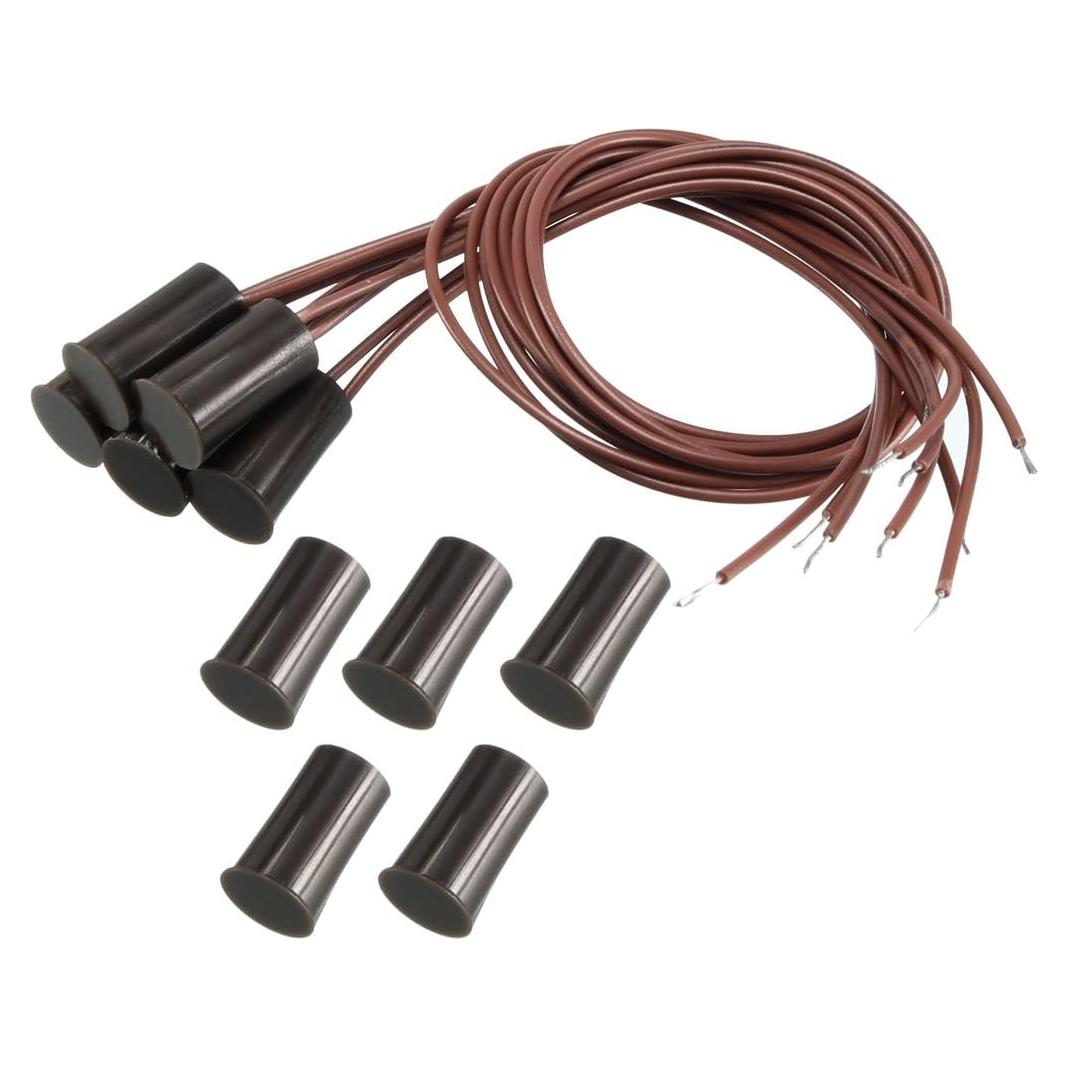 Sensor de Alarma Magnético Recesado uxcell RC-33 5pcs 0.5A 100V