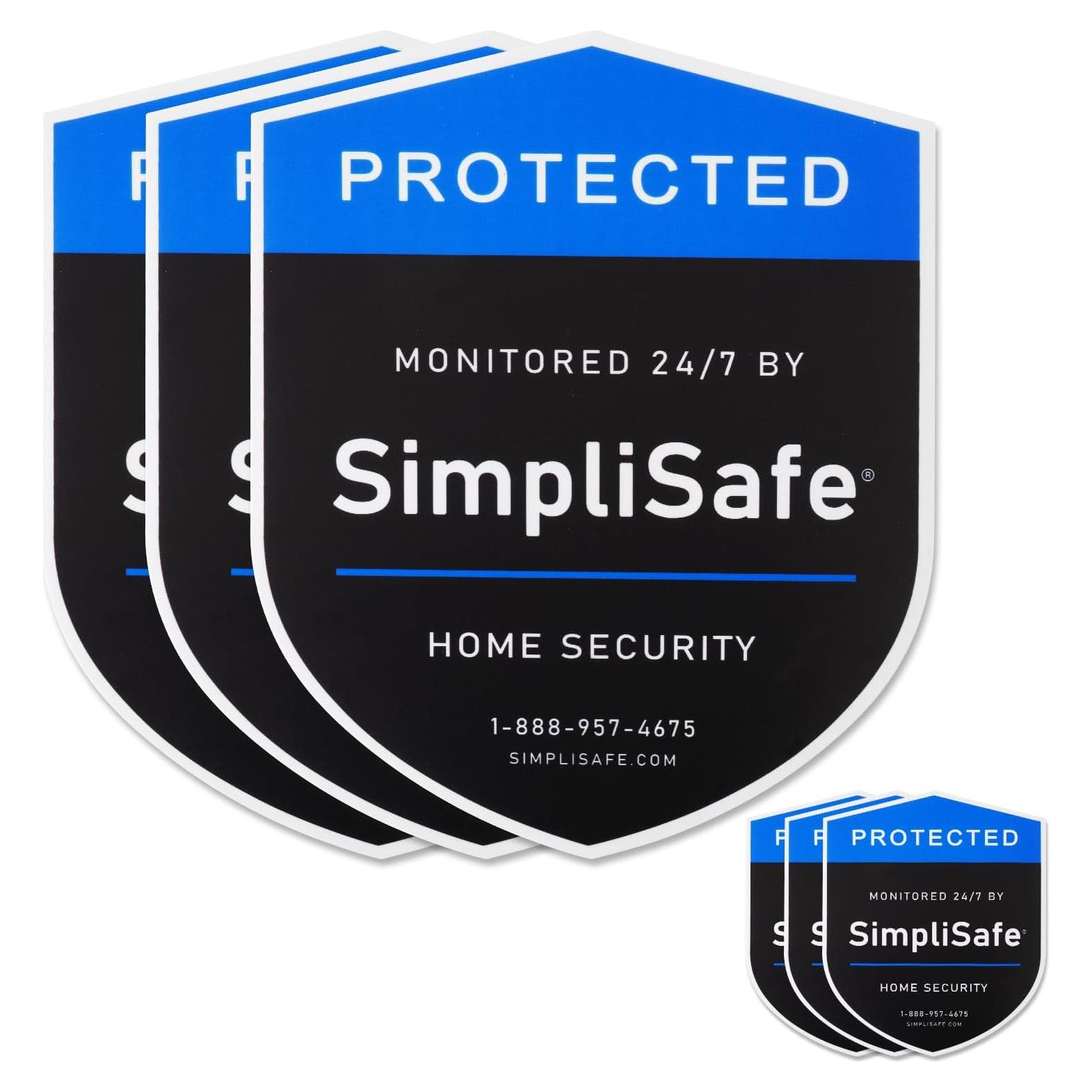 Carteles de Seguridad SimpliSafe 3PCS - FBORHAFY, Plástico Duradero