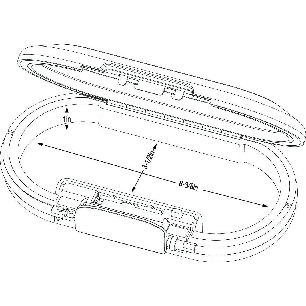 Caja Fuerte Portátil Master Lock 5900D Gris 23.9x13.1x5.1cm