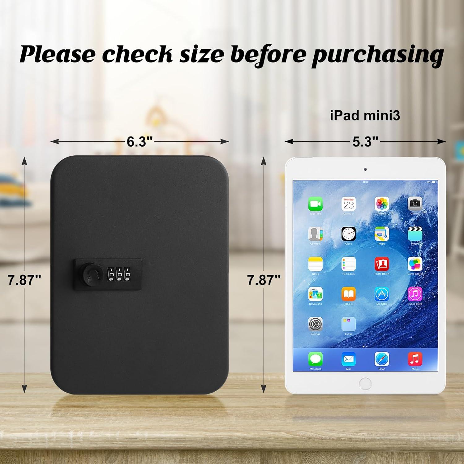 Caja de Almacenamiento de Llaves KYODOLED 20 Llaves Negra