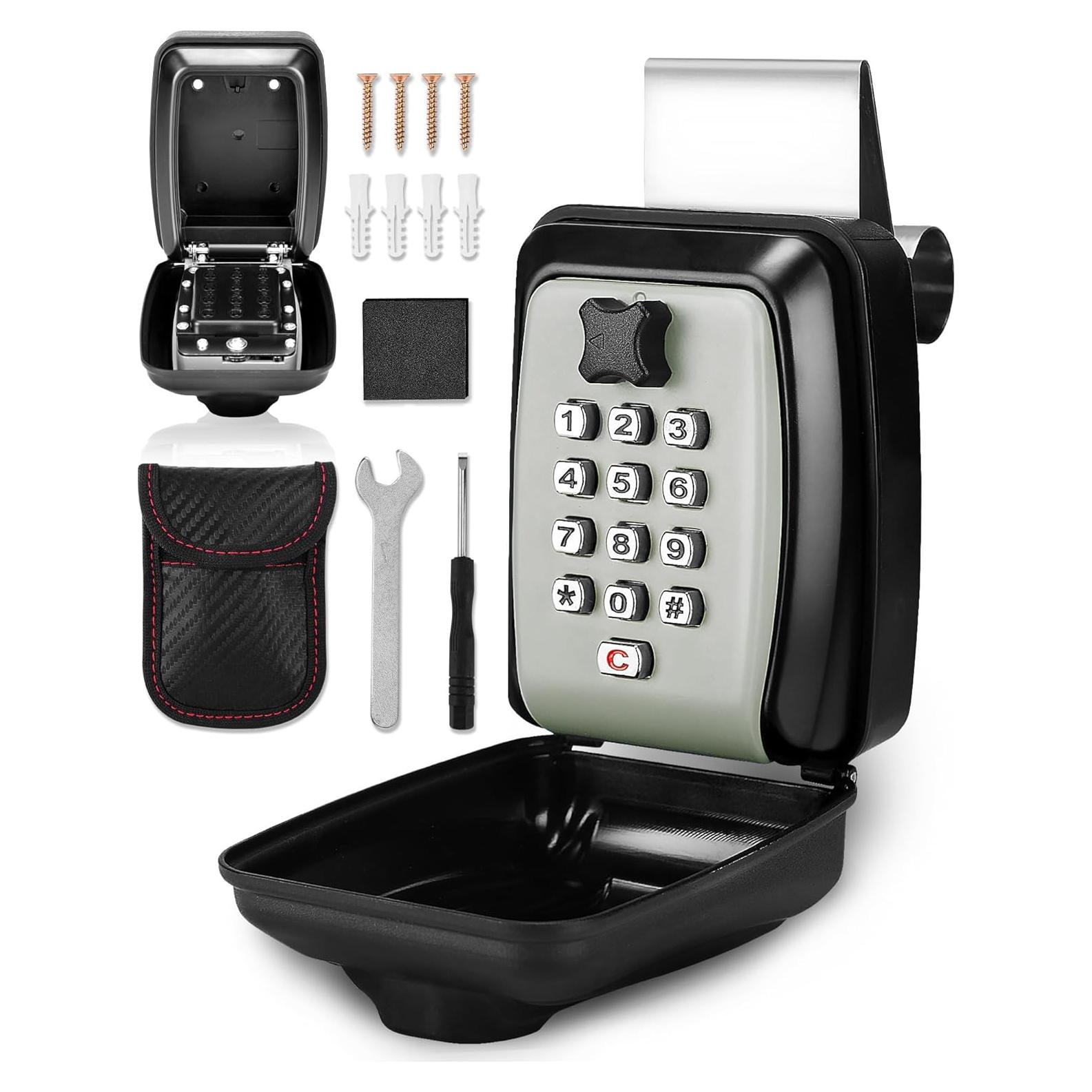 Caja de Seguridad para Llaves Tevlaphee - Antirrobo, Negra