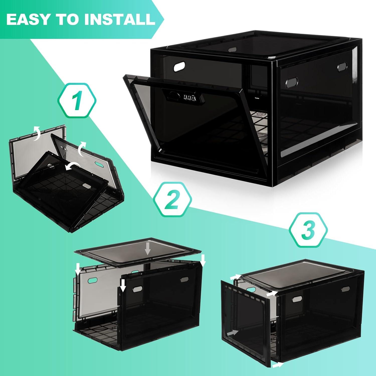 Caja de Seguridad para Medicamentos chefeggukk 12.6L Negra