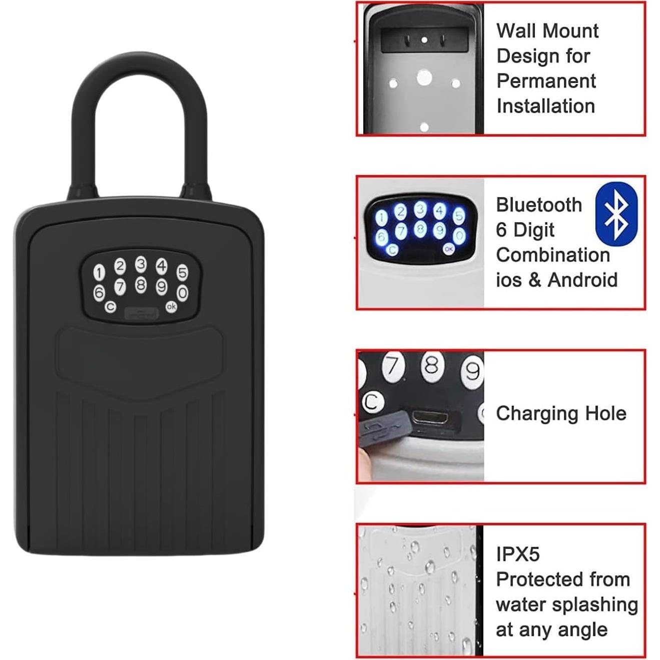 Caja de Cerradura Digital Inteligente Loccess SMKB2-BT Bluetooth