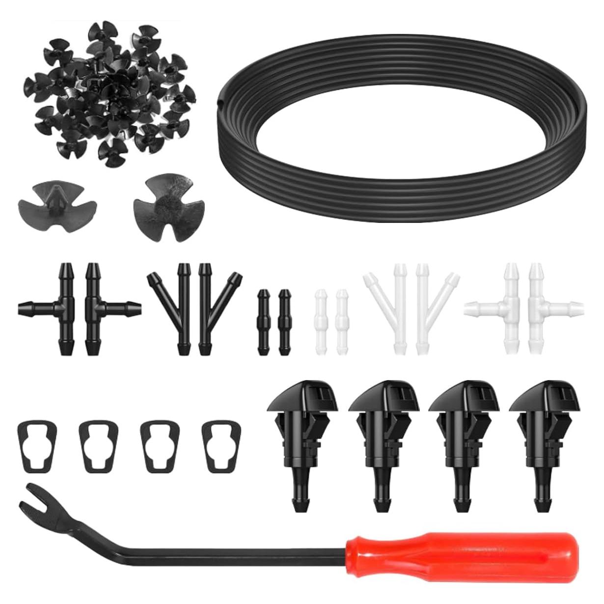 Kit de Boquillas de Lavaparabrisas ZIMISI 52 en 1 con Manguera 400 cm