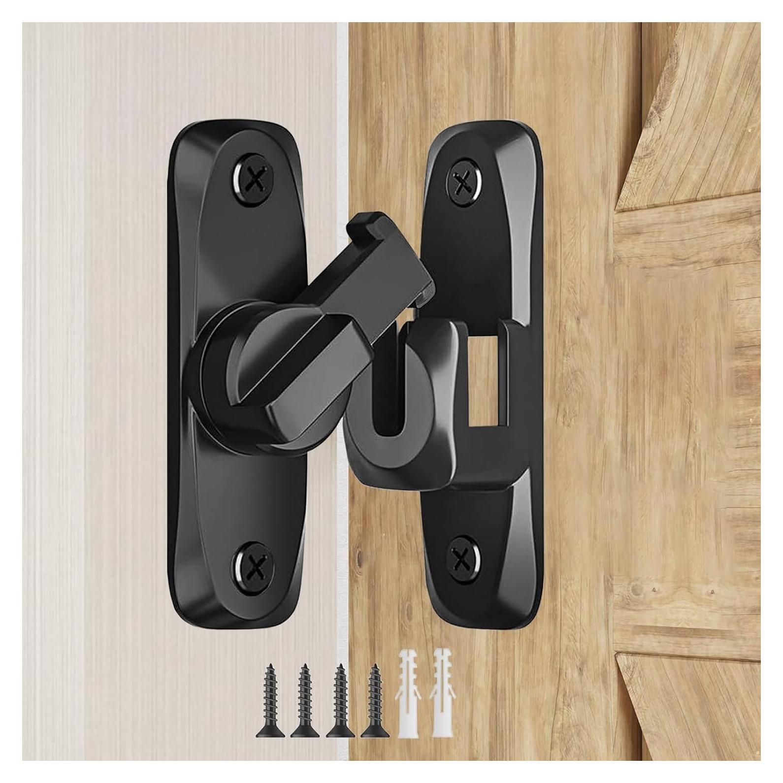 Cerradura de Puerta de Granero DOUBLE 2 C, 90/180 Grados, Zinc