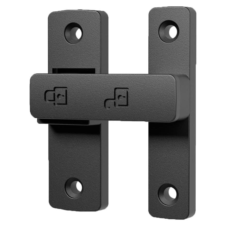 Cerradura de Pestillo Abatible ETEKJOY 180 Grados Negra