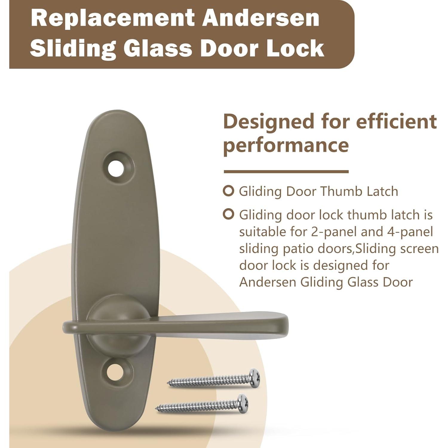 Pestillo de Pulgar para Puerta Corrediza Andersen ADL01-AF