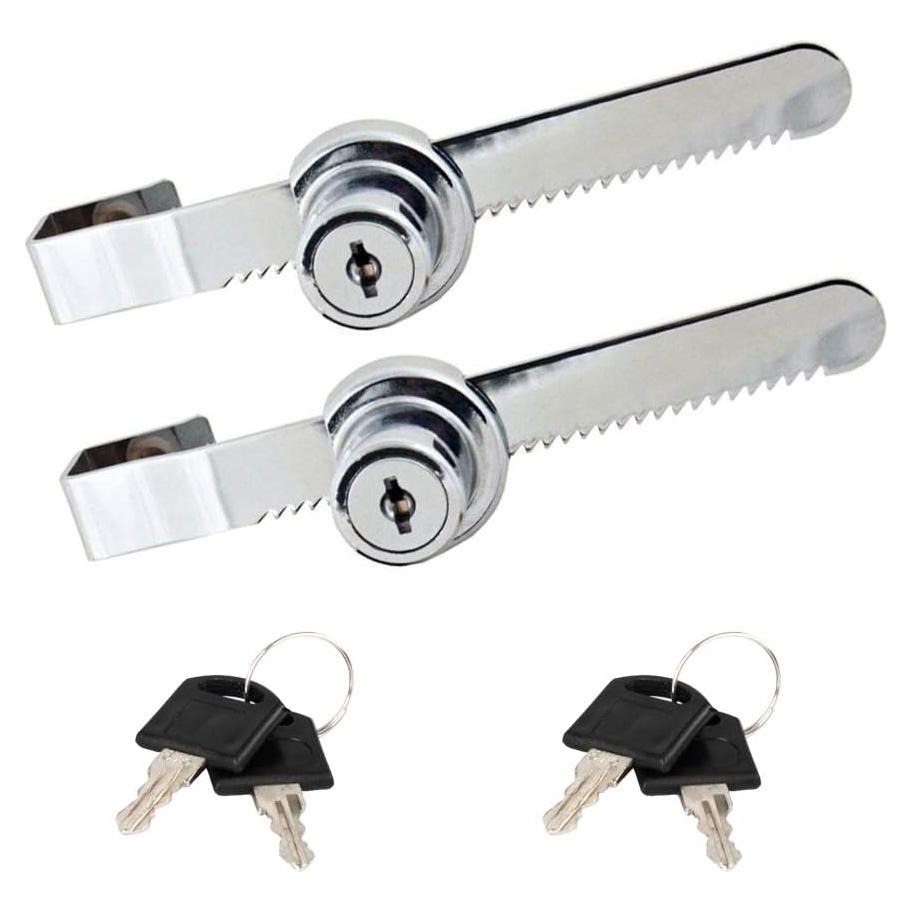 Cerradura de Vidrio Deslizante Sissinda Cromada 2 Piezas