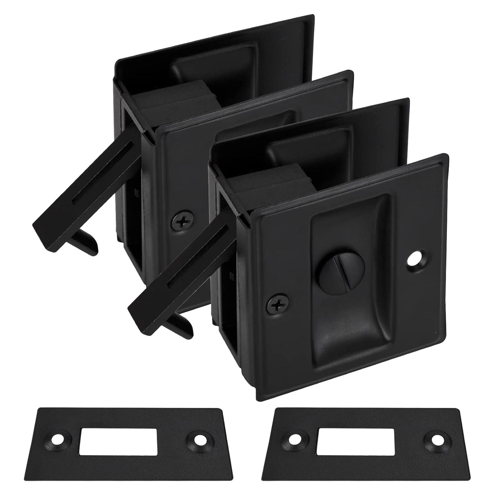 Cerradura Deslizante Home Master Hardware 2 Paquete Latón Negro Mate