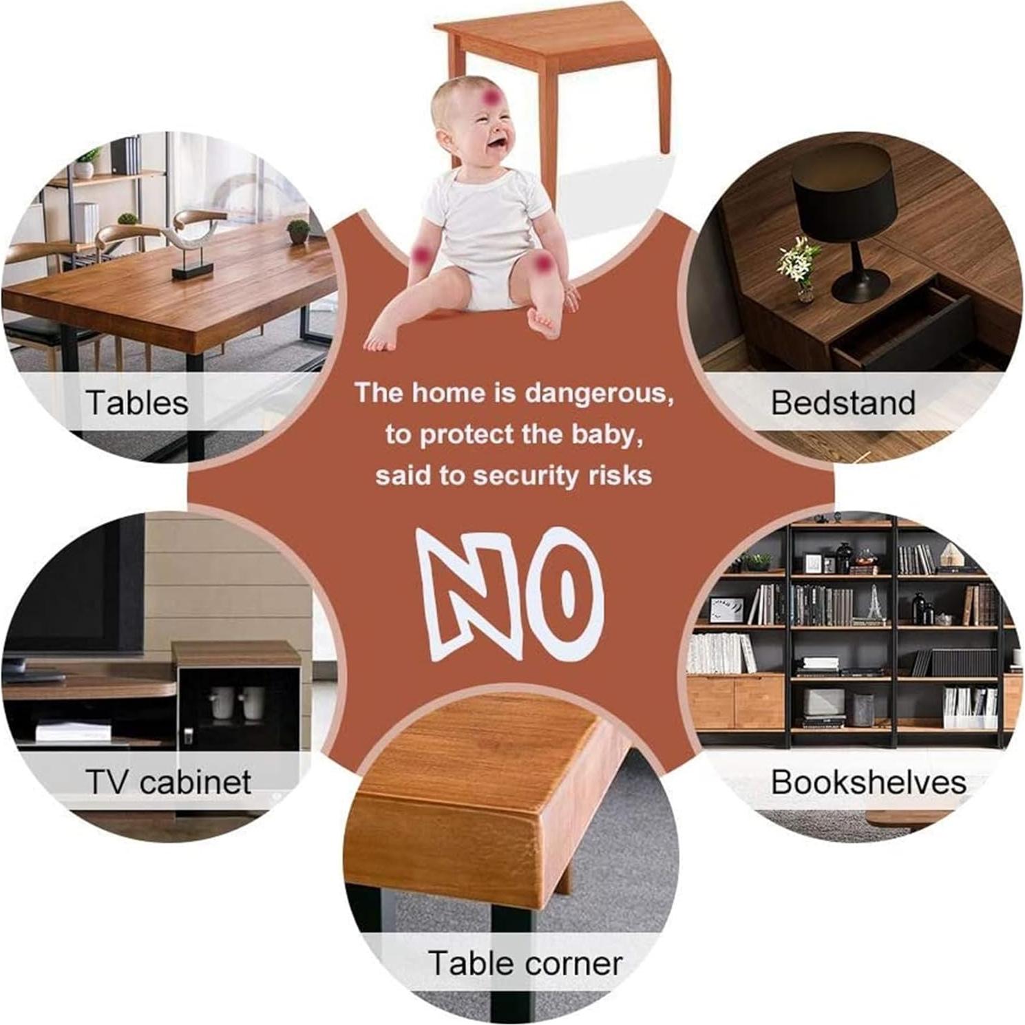 Protector de Esquinas DYKESON - Seguridad para Bebés, 12 Piezas