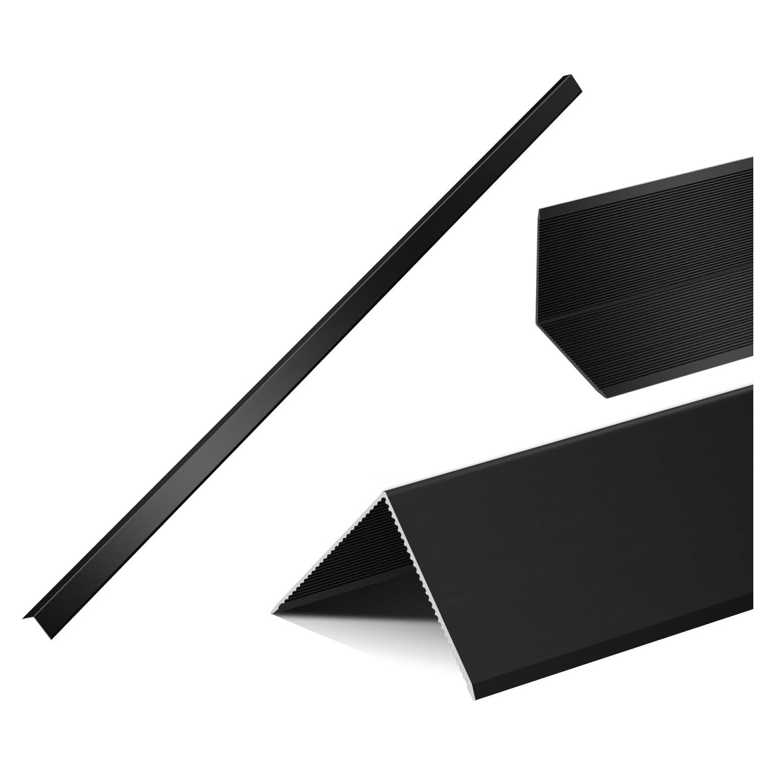 Protectores de Esquinas de Aluminio SWPEC 1.2x1.2m 10PCS Negro