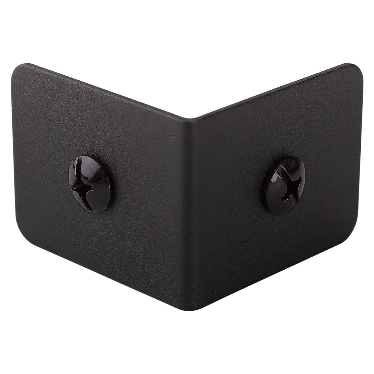 Juego de 4 Protectores de Esquina de Metal Keenkee 5cm Negro