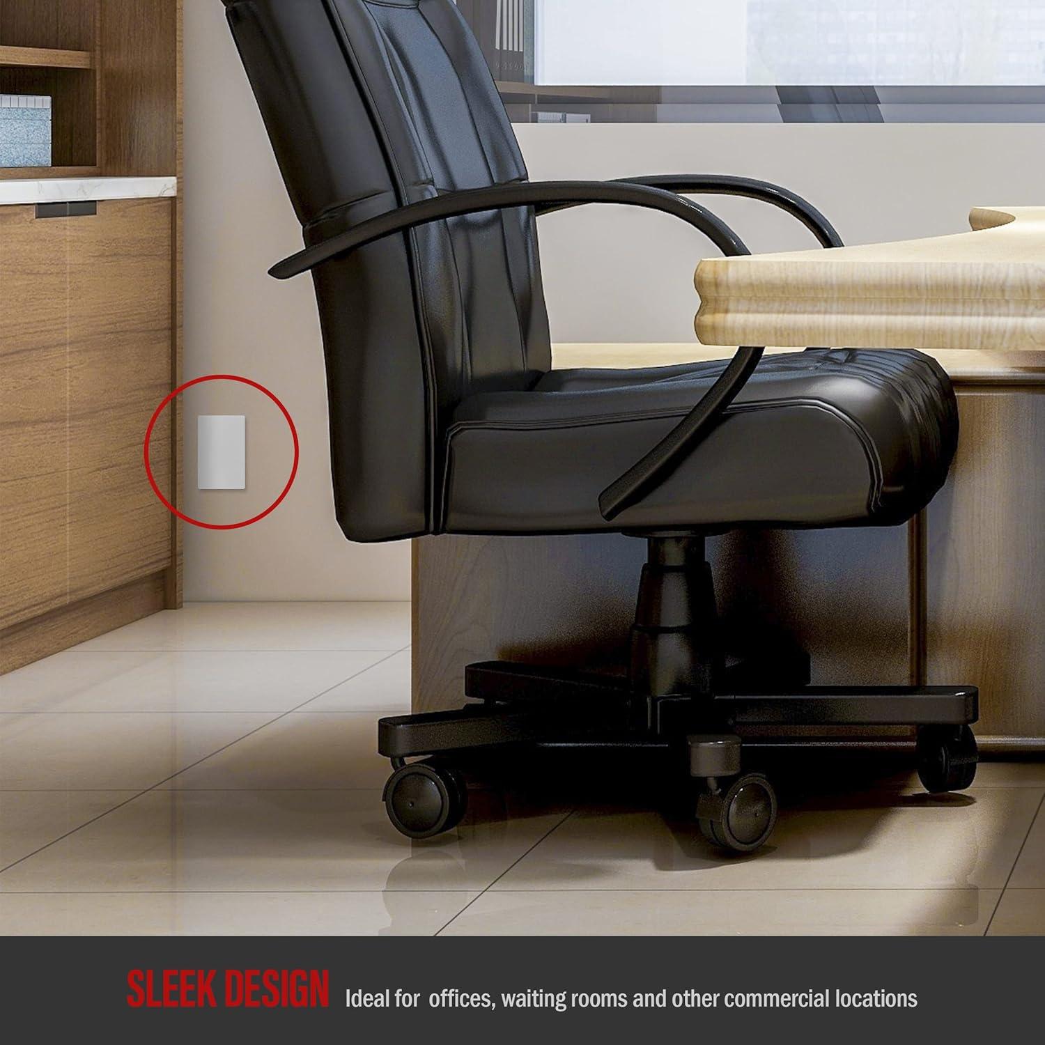 Placa de Pared Sin Tornillos ENERLITES SI8801-W Blanca 11.88x7.44cm