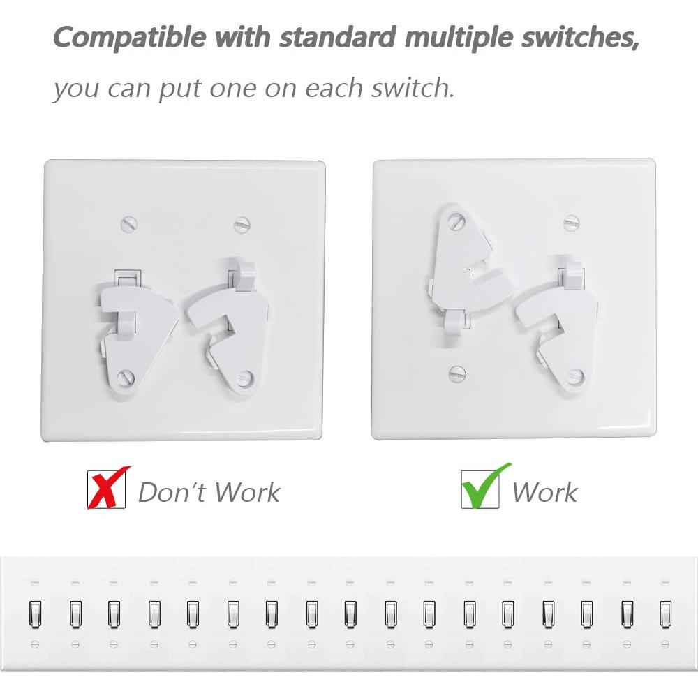 Guardia de Interruptor de Luz ILIVABLE a Prueba de Niños - Paquete de 4