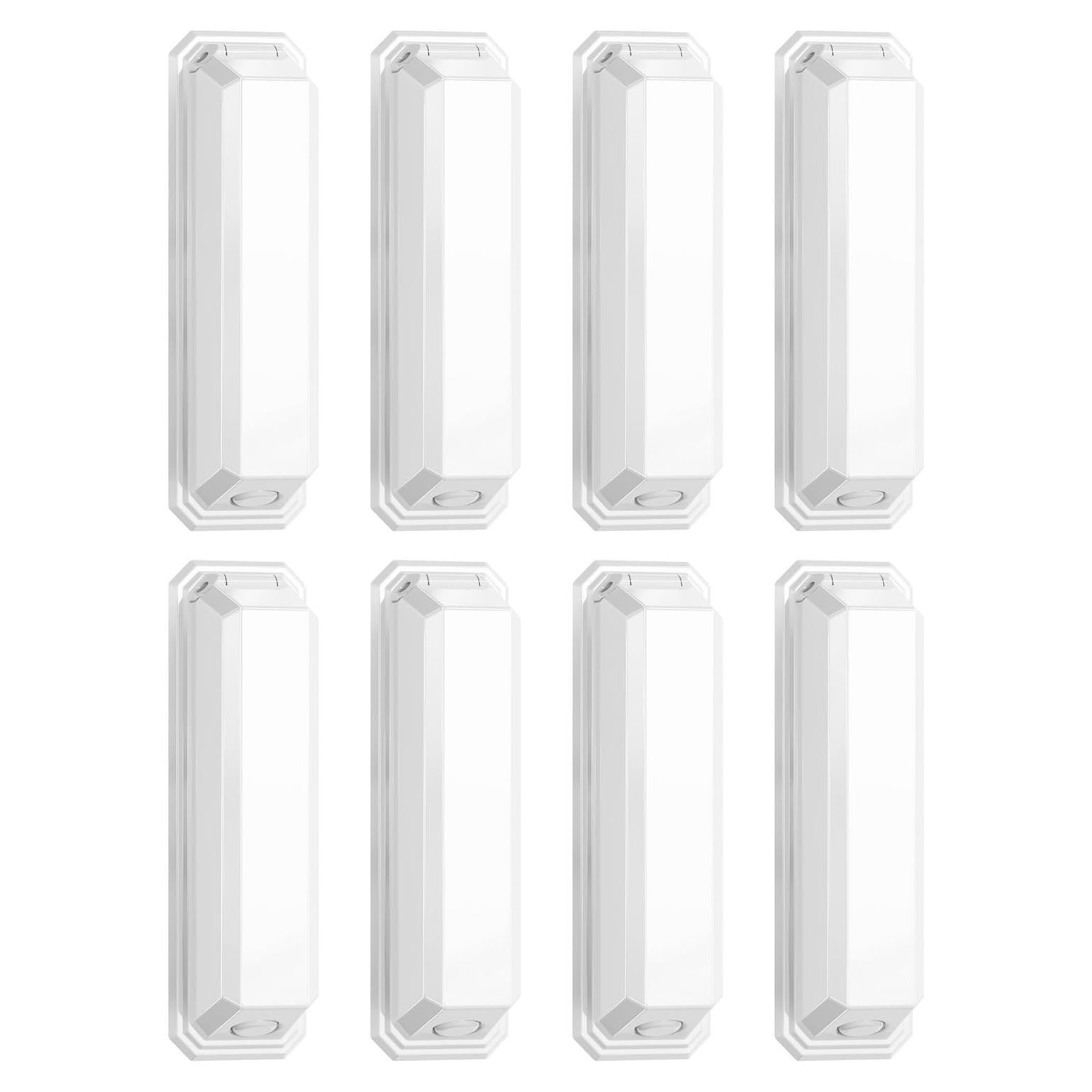 Protector de Interruptor de Luz CLYMENE Estilo Palanca Blanco 8 Pzs