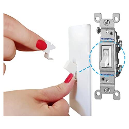 Protector de Interruptor de Luz Toggle Shield 4 Unidades Transparente