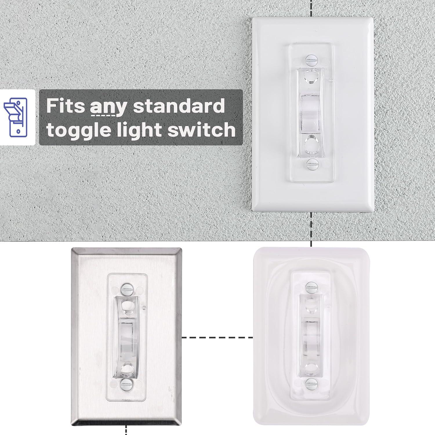 Cubierta de Interruptor de Luz Bates Choice - Paquete de 12 Transparentes