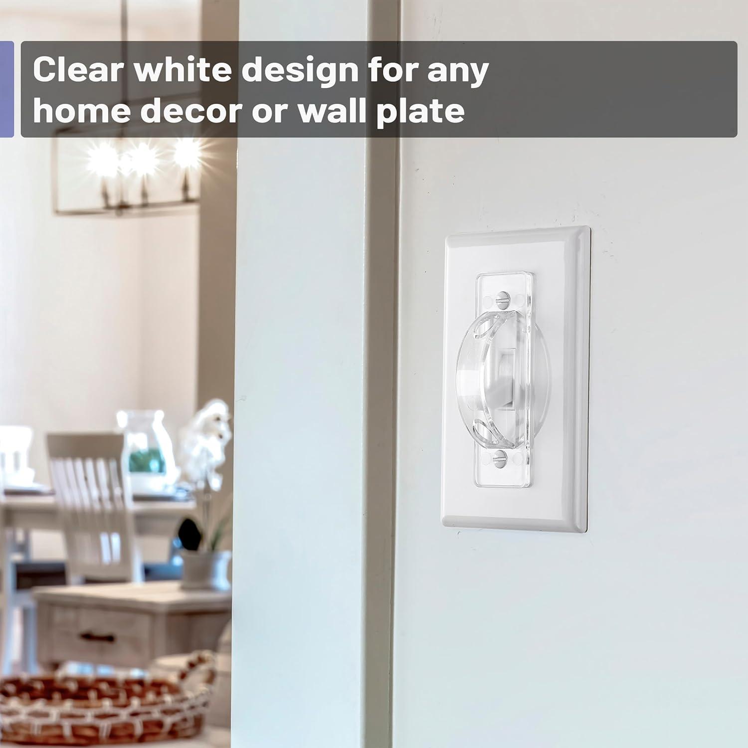 Cubierta de Interruptor de Luz Bates Choice - Paquete de 12 Transparentes