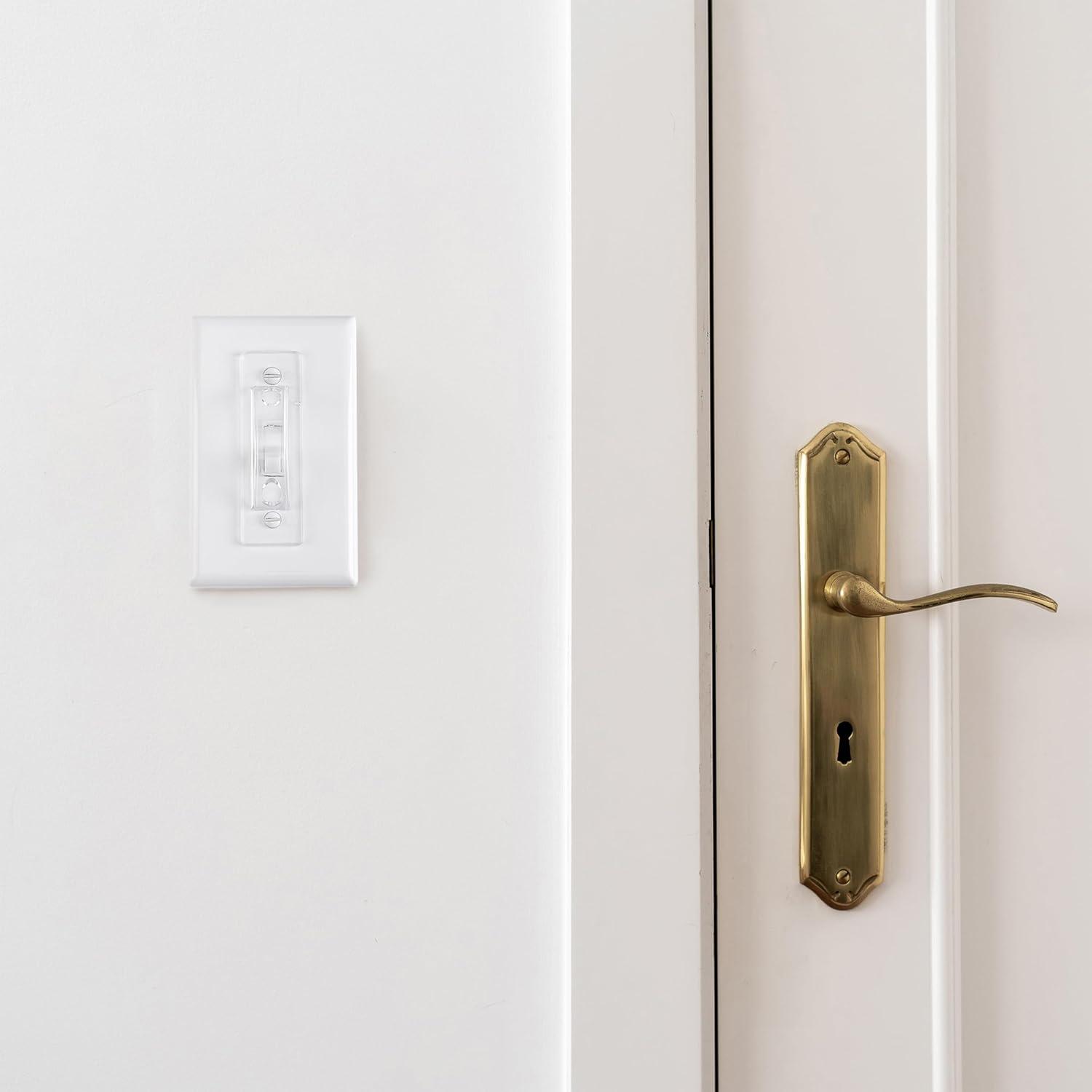 Cubierta de Interruptor de Luz Bates Choice - Paquete de 12 Transparentes