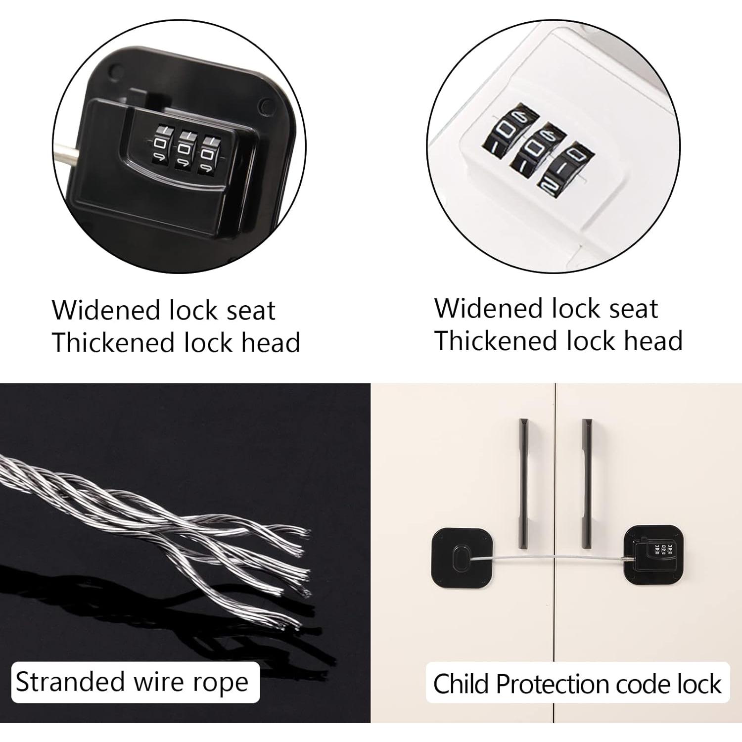 Cerradura de Refrigerador con Combinación Código YX1AQS Negra