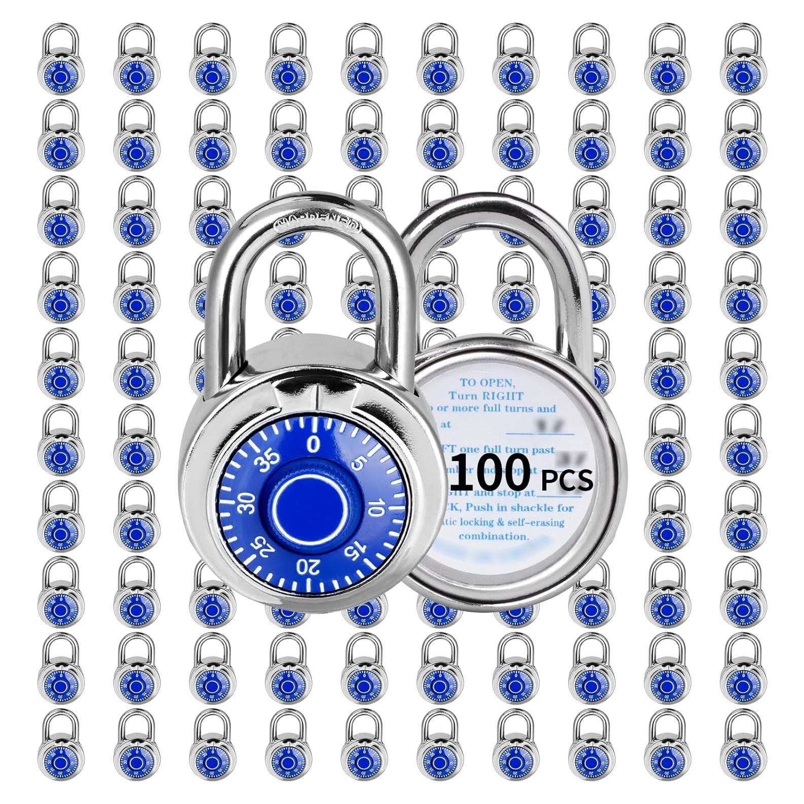 Candado de Combinación LQYN 50mm Azul Paquete de 100