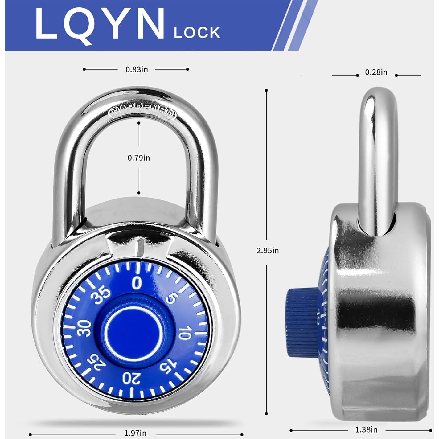 Candado de Combinación LQYN 50mm Azul Paquete de 100