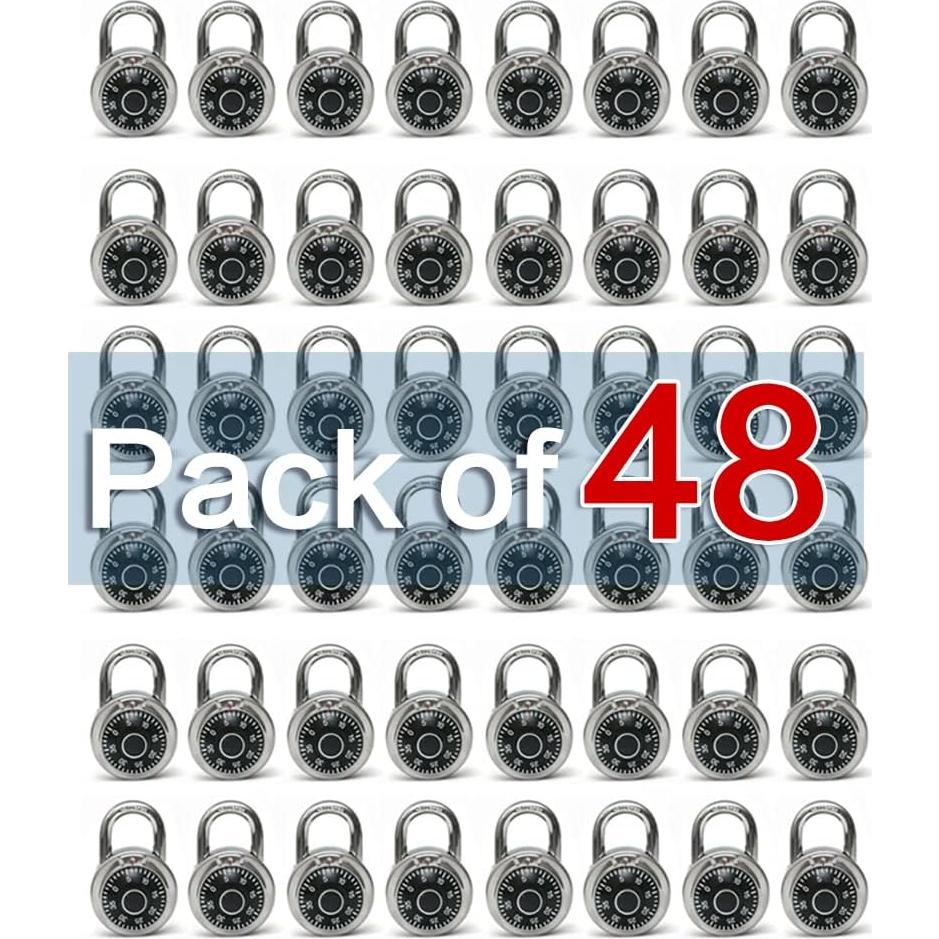 Candado de Combinación LanuBe 50 mm Negro - Paquete de 48