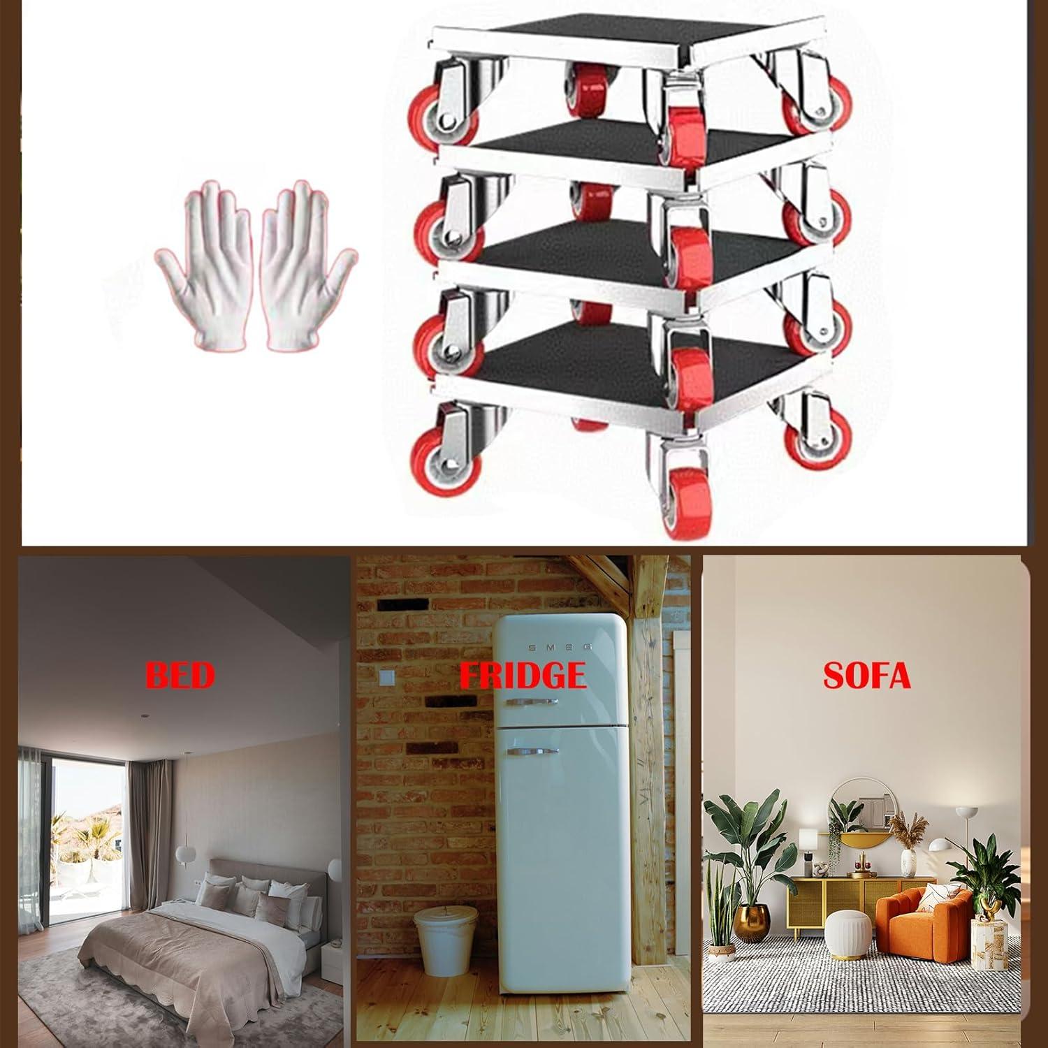 Carro de Mudanza Paihocou 1360kg con Ruedas Giratorias 360°