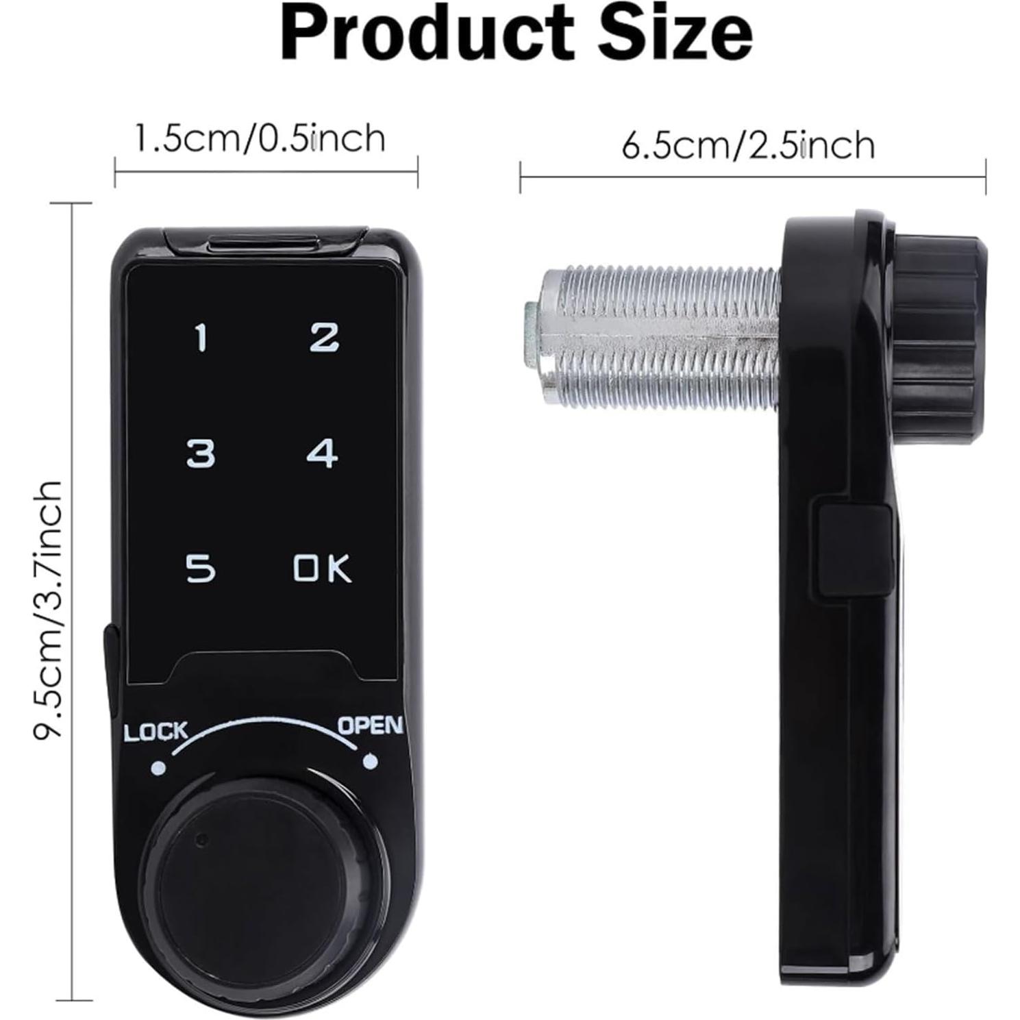 Cerradura Electrónica VDHU con Teclado Táctil para Gabinete