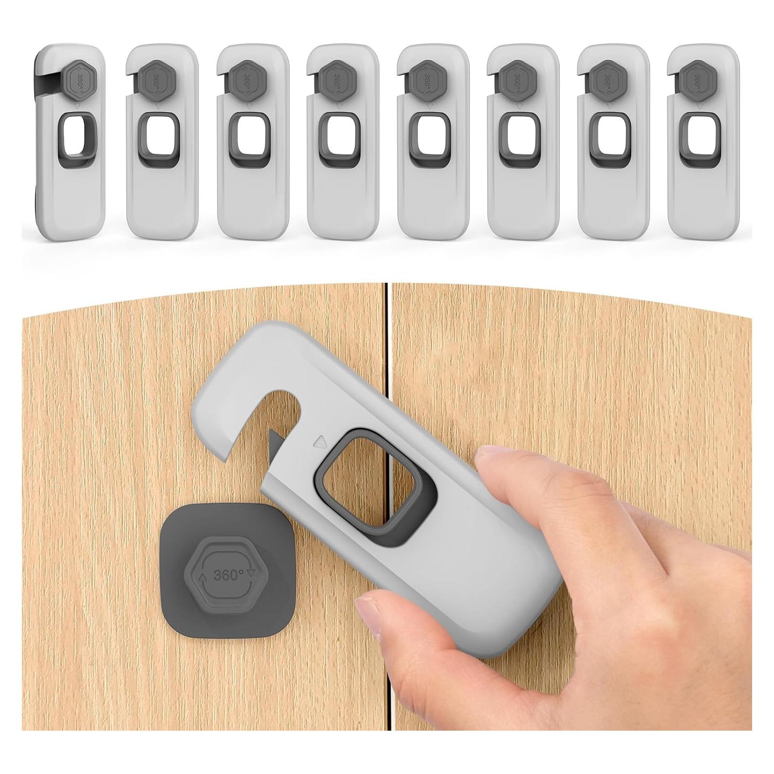 Cerraduras de Seguridad para Gabinetes Dorabaliy - 8 Unidades