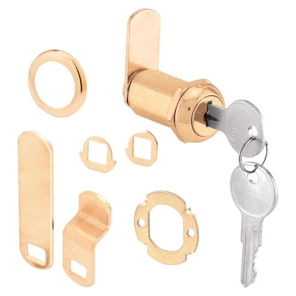 Cerradura de Cajón Prime-Line U 9953 con Acabado en Latón