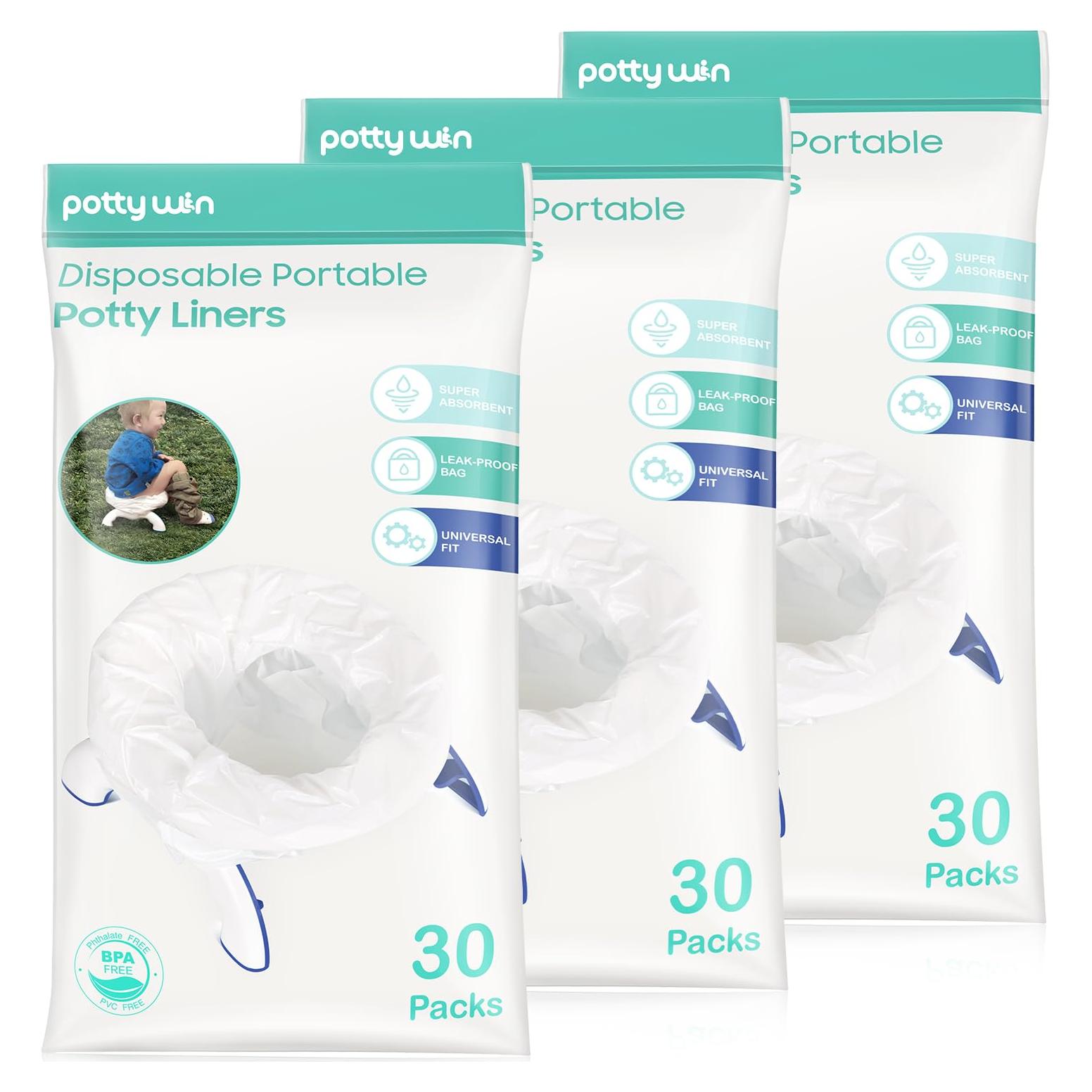 Forros Desechables para Orinales Pottywin 90 Unidades 43.9x30cm