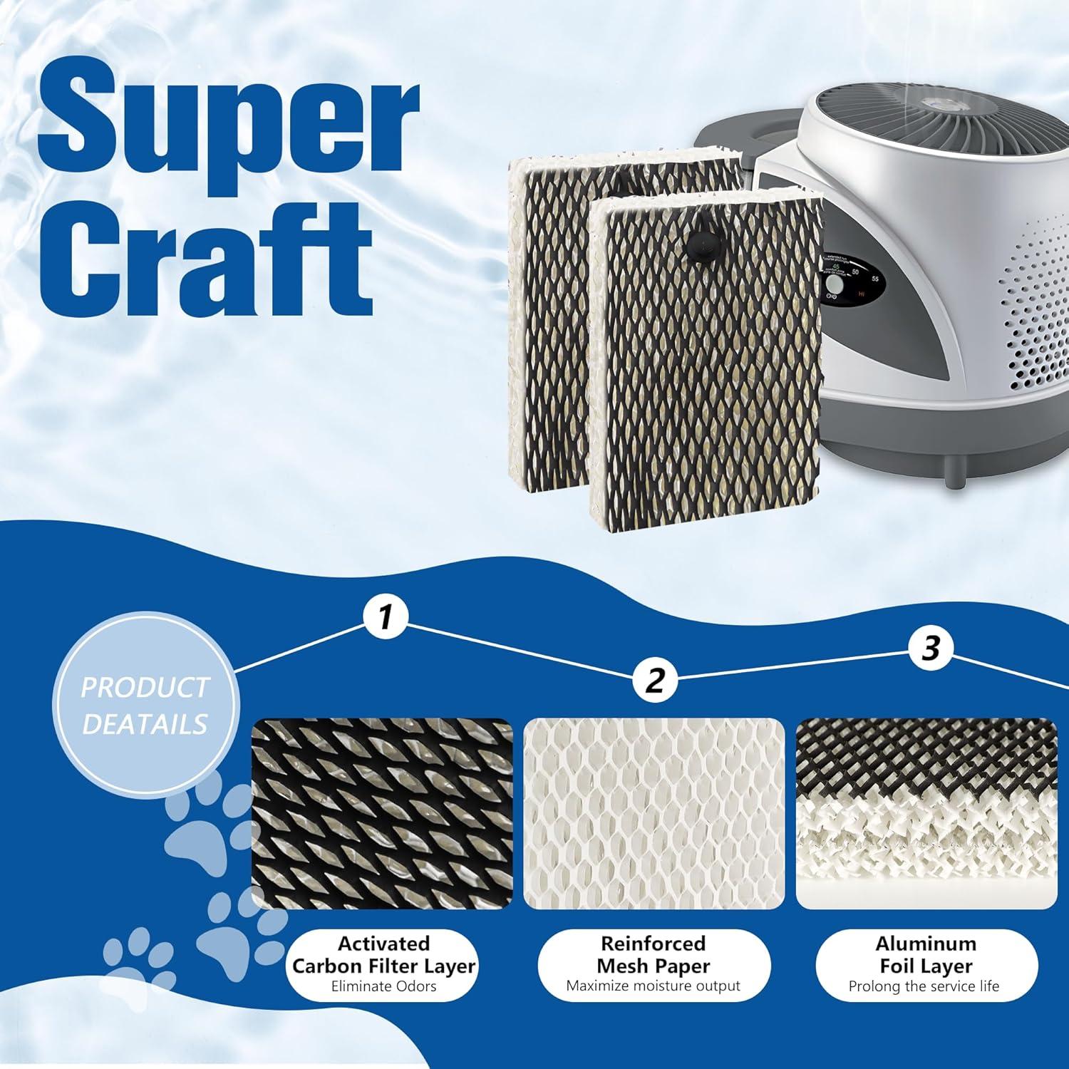 Filtro de Humidificador Funmit HWF100 - 6 Paquetes de Reemplazo