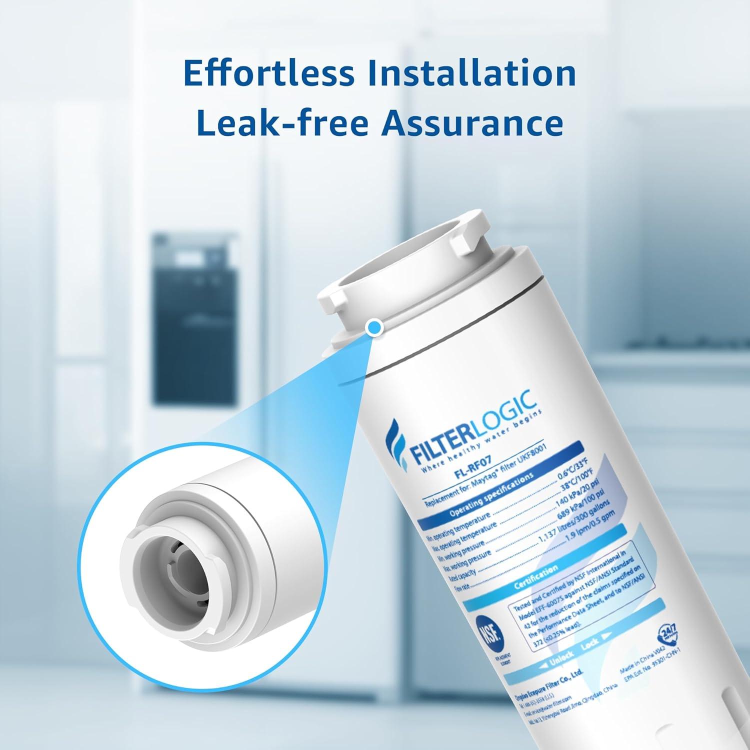 Filtro de Agua para Refrigerador Filterlogic FL-RF07 - Paquete de 3