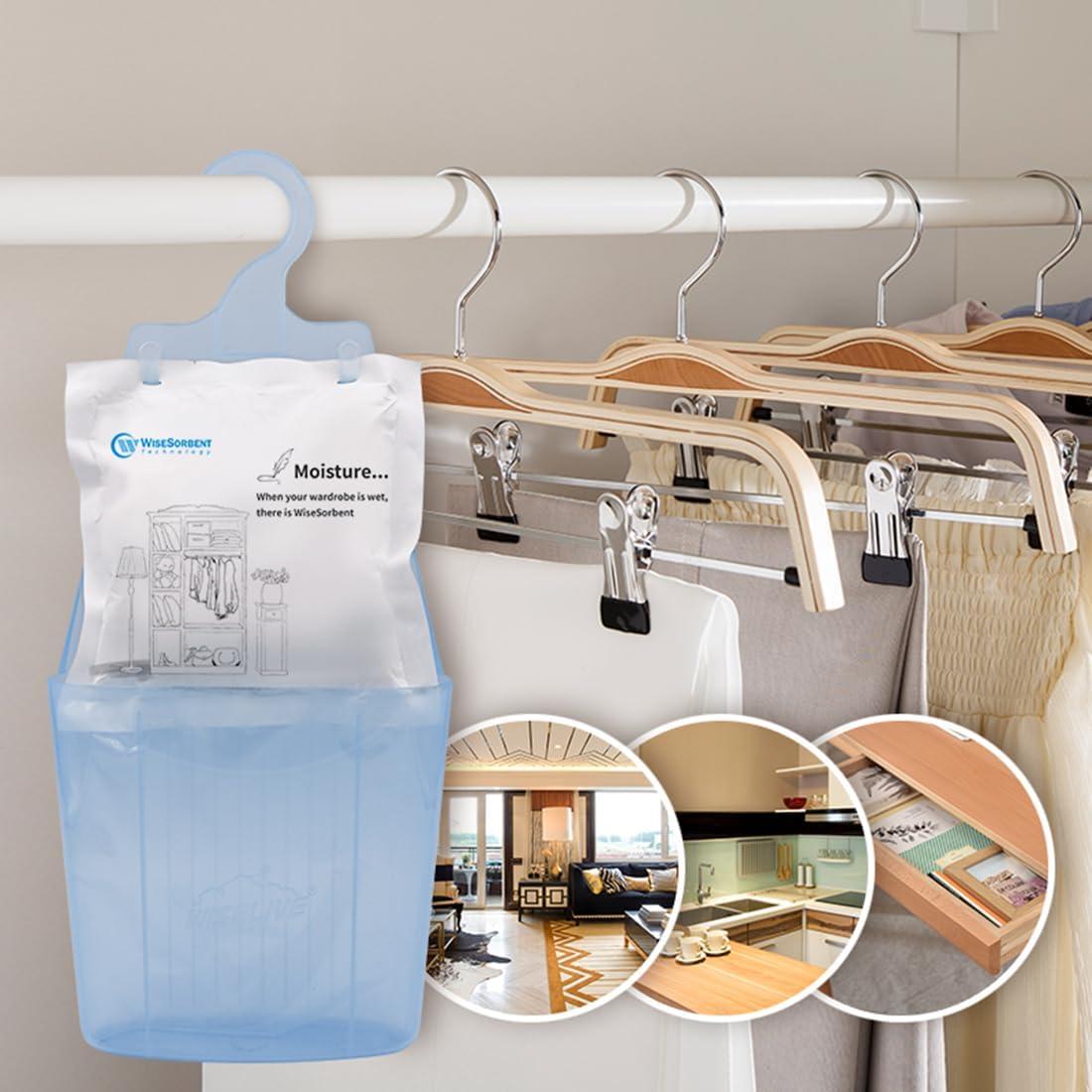 Paquete de 4 Bolsas Absorbentes de Humedad Wisesorb 500ml