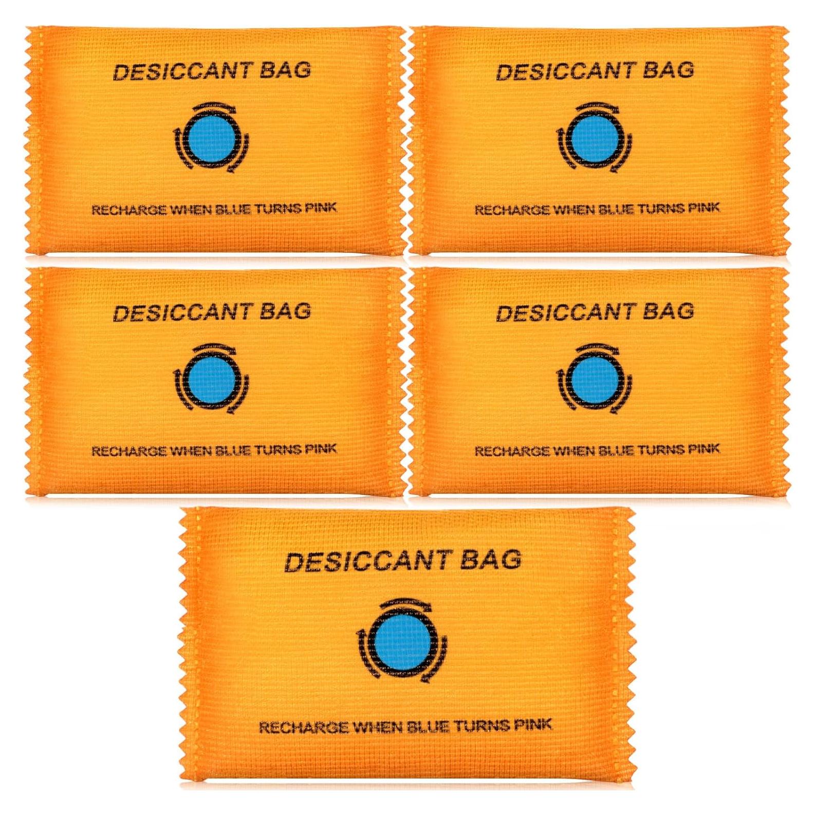 5 Paquetes 100g Gel de Sílice Deshidratante Reutilizable Threlaco