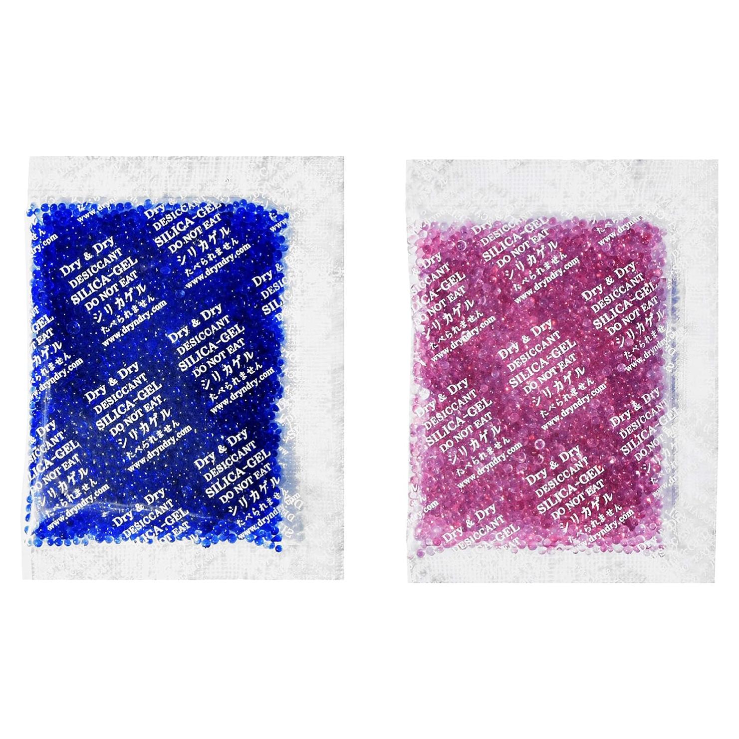 Paquetes de Gel de Silica Seco y Seco Azul 20g - 7 Paquetes