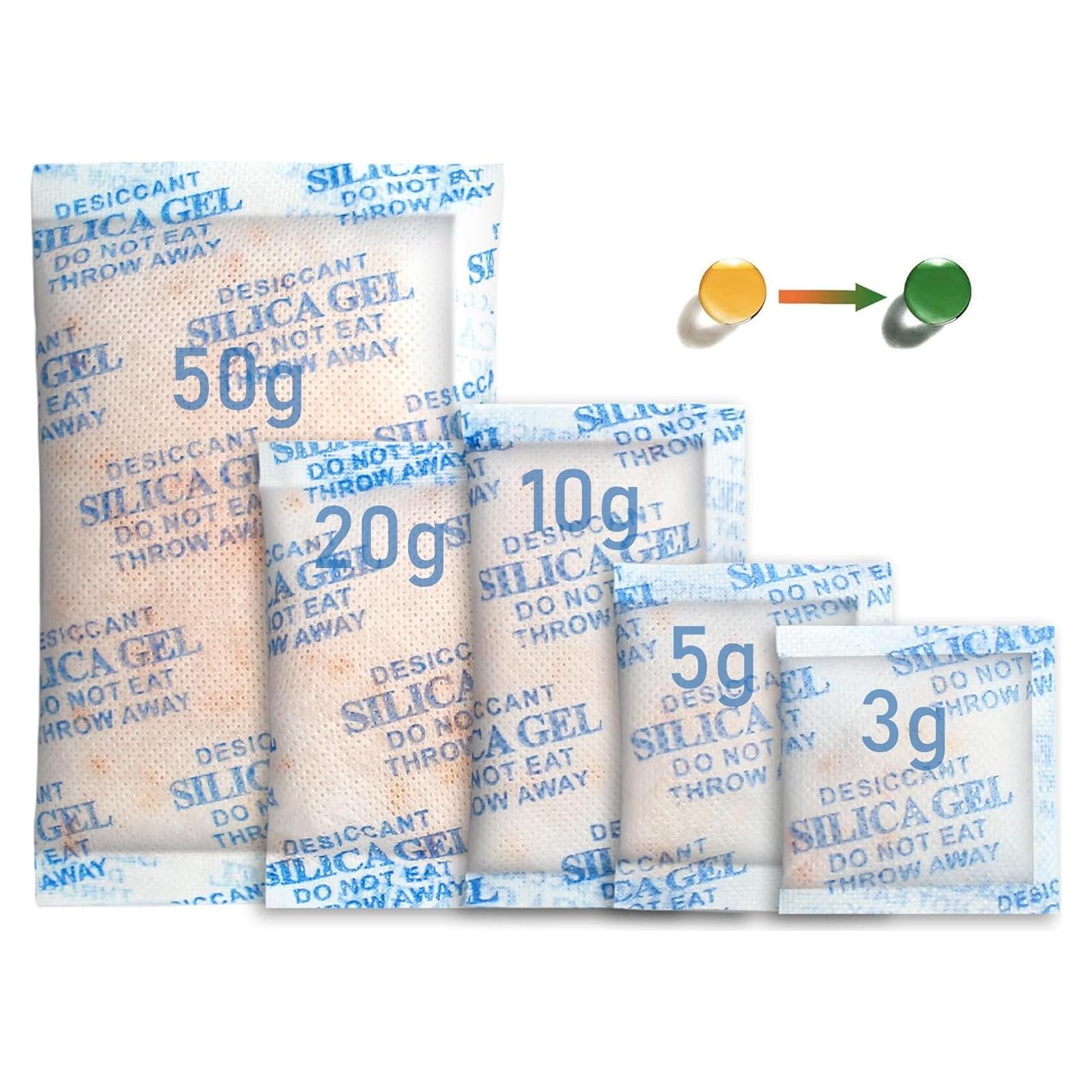Gel de Silica Deshidratante LotFancy 100 Paquetes Variados
