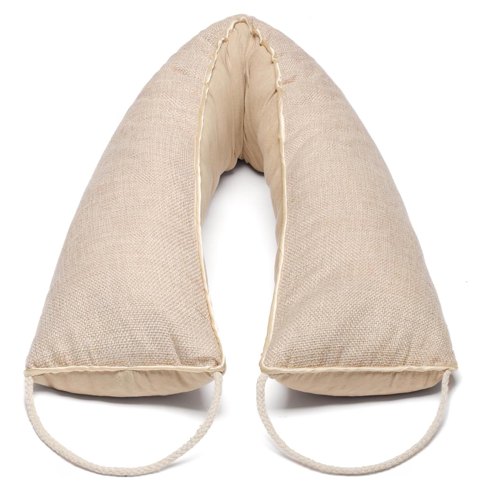 Tope de Puerta de Lino Beige 91 cm - Aislamiento y Estilo